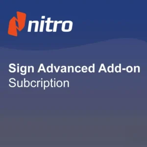 Nitro Sign Advanced Add on Subscription ML ESD