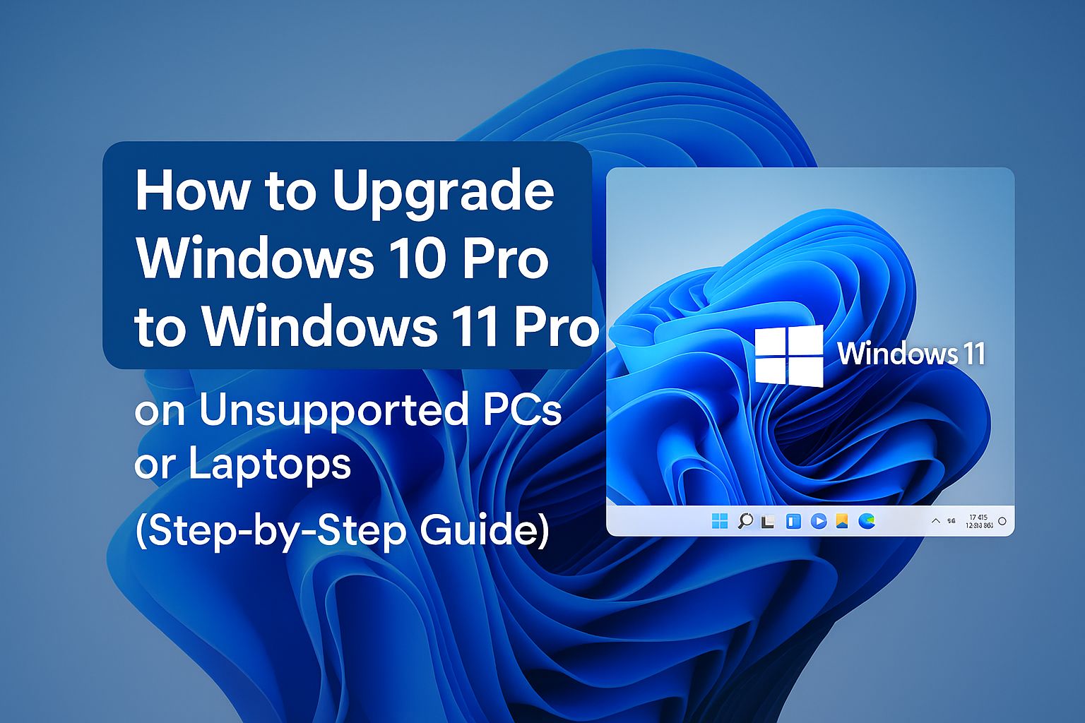 How to upgrade win 10 pro to win 11 pro