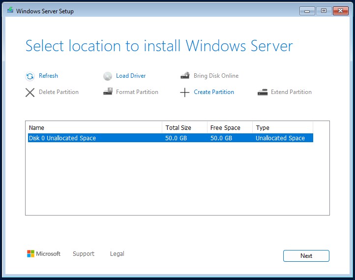 select installation disk windows server 2025 select installation disk windows server 2025