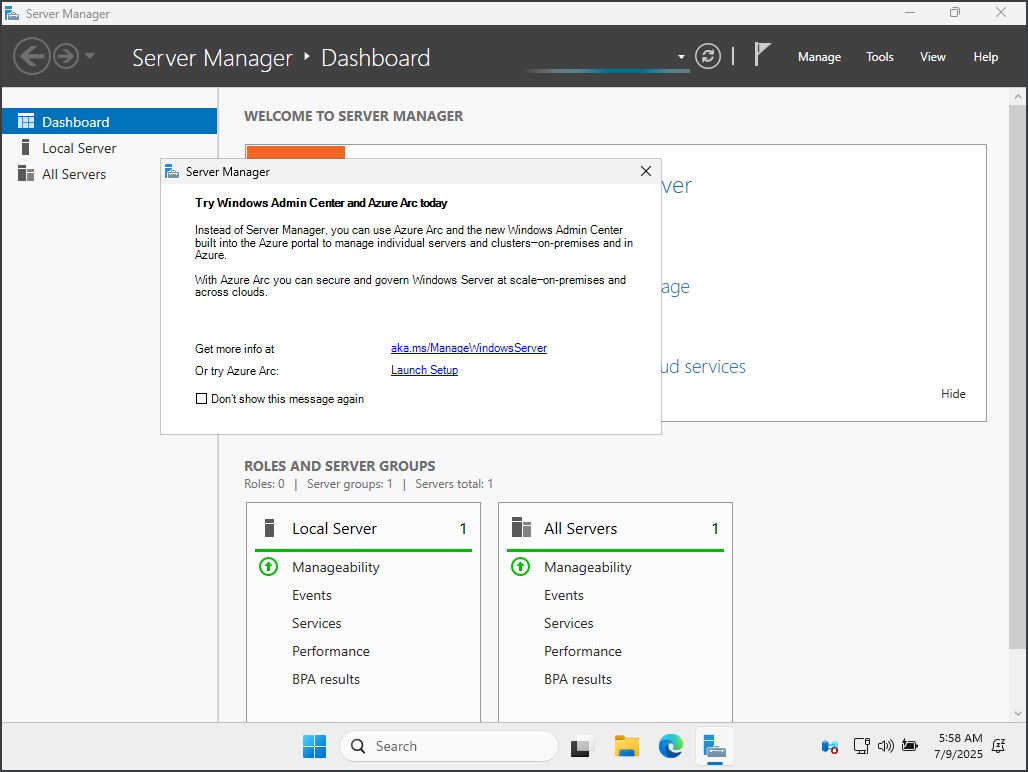 server manager dashboard windows server 2025 server manager dashboard windows server 2025