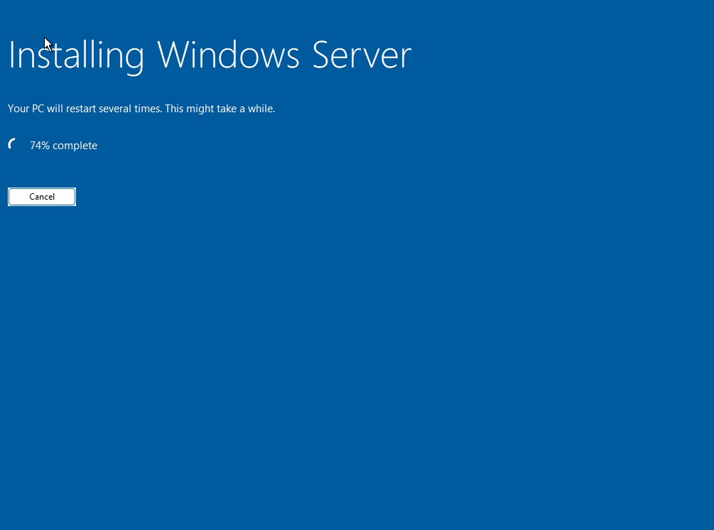 windows server 2025 installation progress 74 percent windows server 2025 installation progress 74 percent