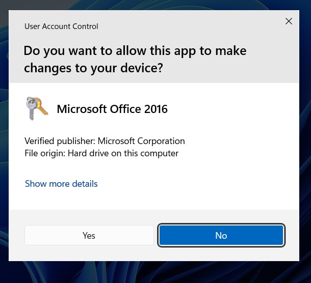 Step 12 user account control