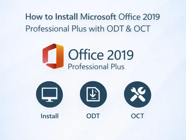 How to Install Microsoft Office 2019 Professional Plus with ODT & OCT